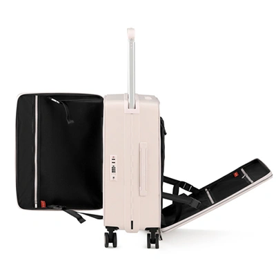 Чемодан с двойным открытием