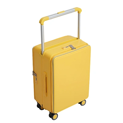 Чемодан с двойным открытием и широкой ручкой