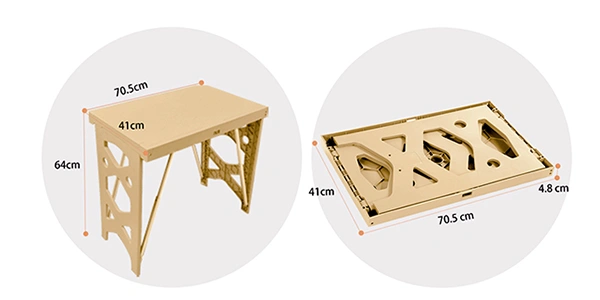 Складной прямоугольный стол и набор со стульями