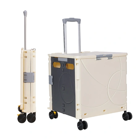 Складная ящик-тележка на 4 колесах