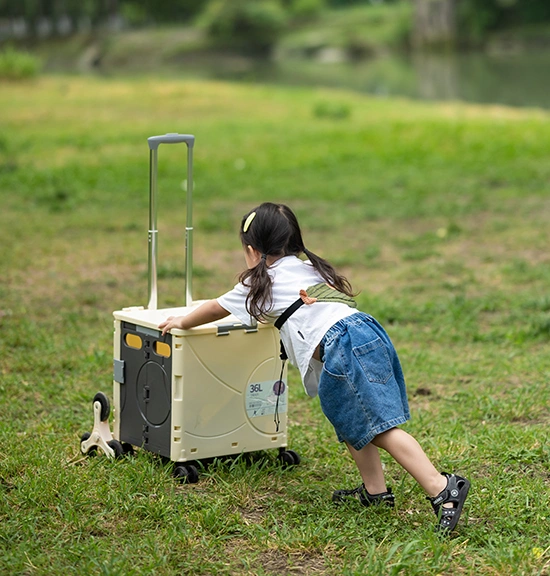 Складные ящики-тележки на колесах