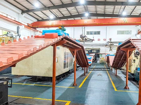 Основной цех литья под давлением, производство корпусов и транспортировка